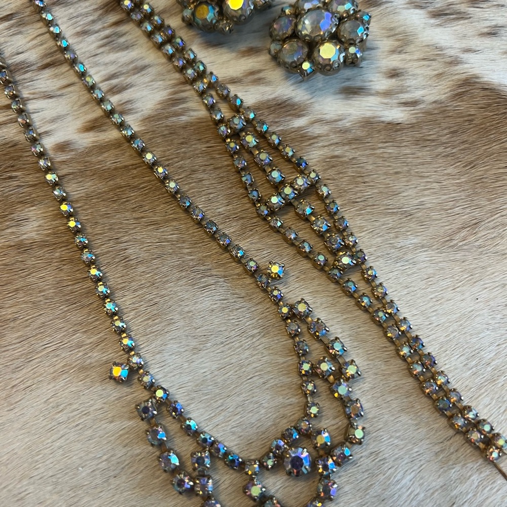 Vintage Rhinestone Set from the 60’s - Picture 3 of 3